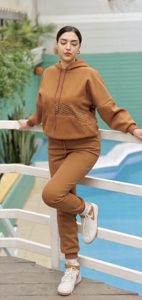 Jogging Molletonné Marron Chocolat