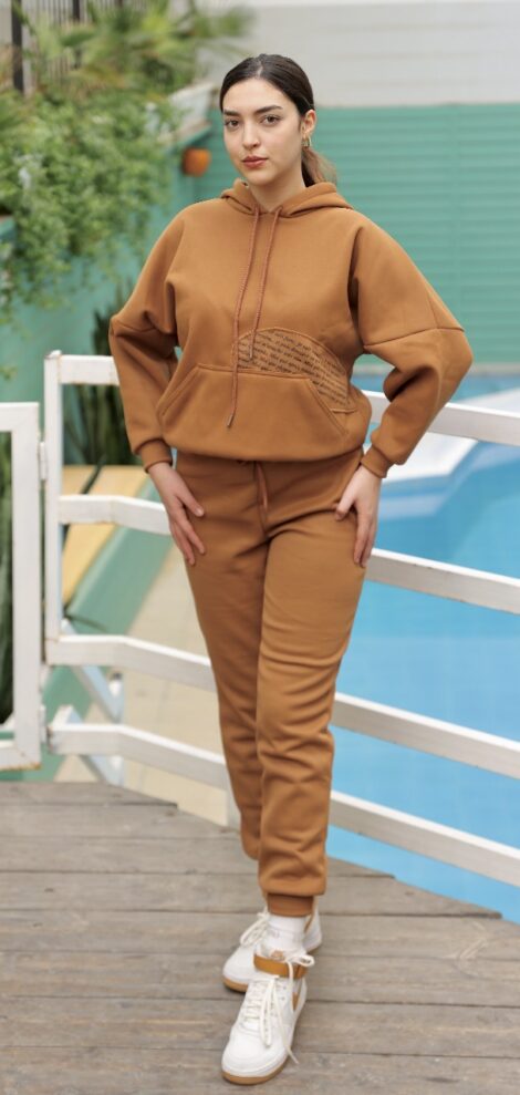 Jogging Molletonné Marron Chocolat