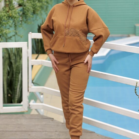 Jogging Molletonné Marron Chocolat